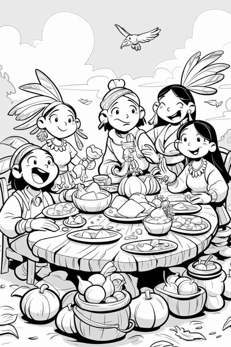 Thanksgiving Coloring Page
