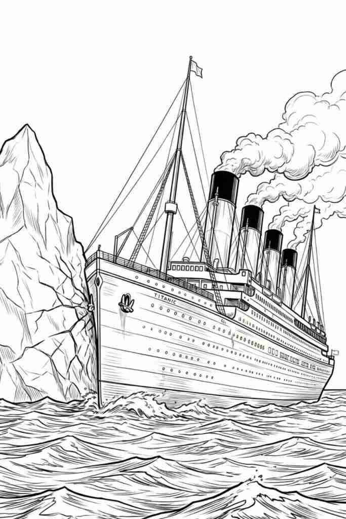 Titanic Coloring Sheet