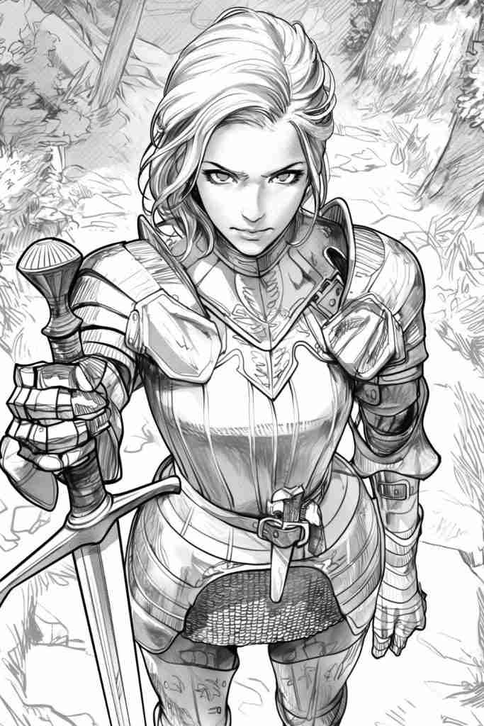 Joan of Arc Coloring Page