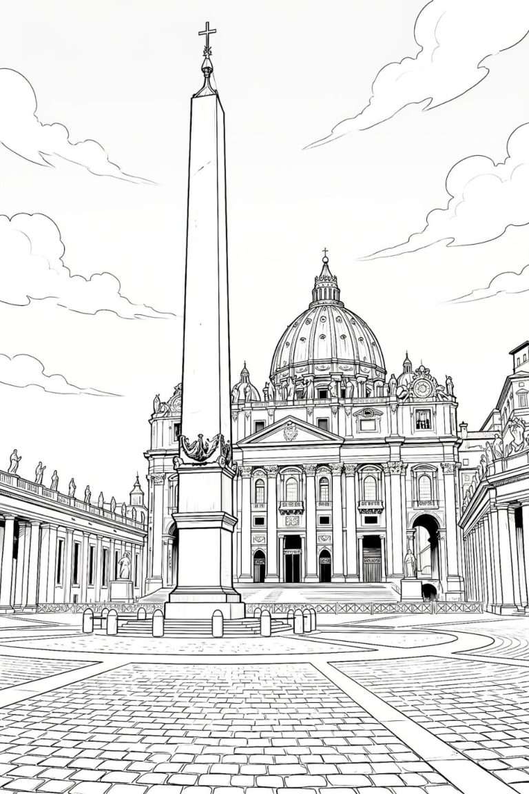Vatican Coloring Page