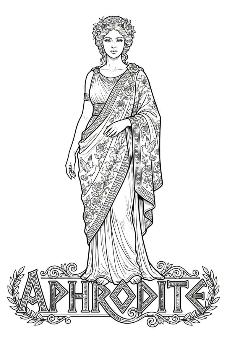 Aphrodite Goddess, ancient Greek goddess of love, desire and beauty.
